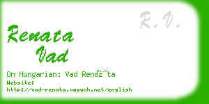 renata vad business card